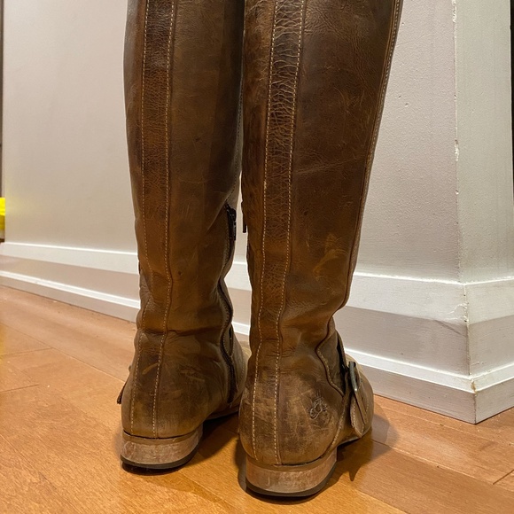 Fluevog Radio brown leather knee boots women size 9 - Picture 4 of 16